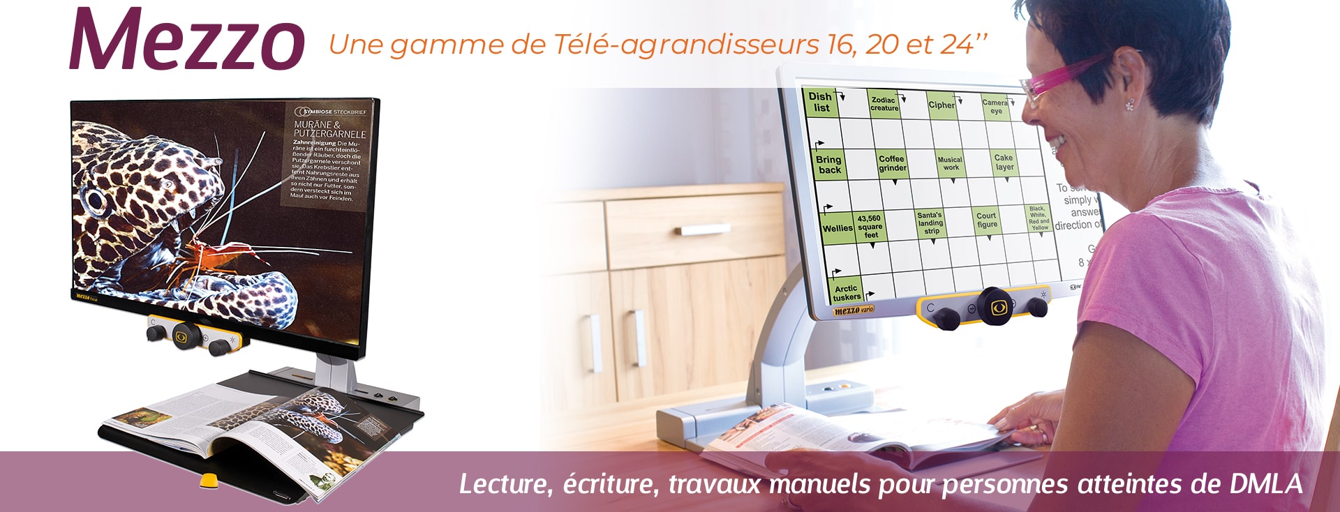 Le téléagrandisseur MEZZO pour la Basse Vision Le téléagrandisseur MEZZO pour la Basse Vision