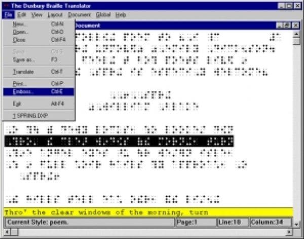 copie d'écran du logiciel DBT Win