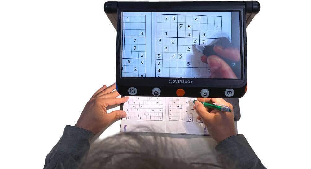 CLOVER BOOK Loupe Électronique grand format pour Malvoyant et DMLA