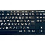 Clavier Zoomtext avec grosses touches