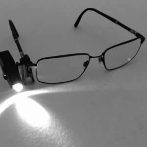 lampe clip pour paire de lunettes