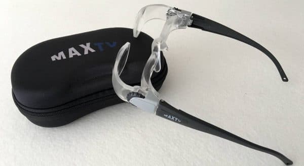 lunettes loupe Max TV et sa housse