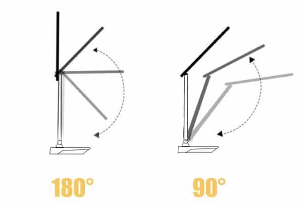 articulation de la lampe 3 couleurs