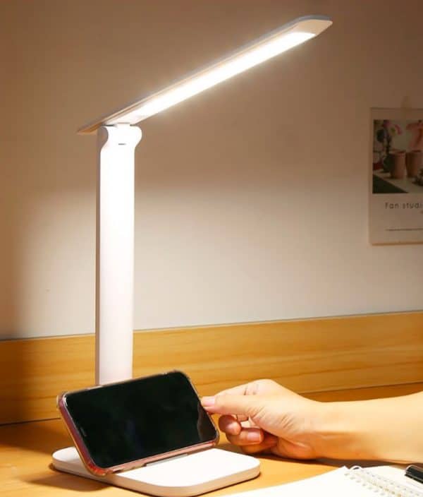 Lampe de lecture, pliable, intensité et température réglables