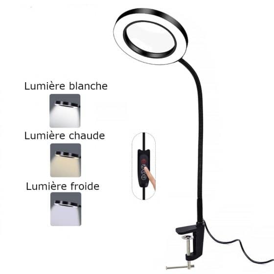 Lampe loupe avec grande lentille pour DMLA VISIOLE