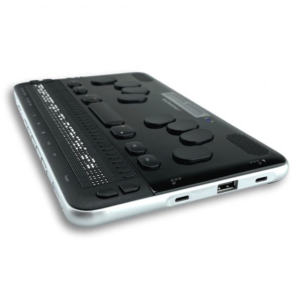Détail des prises USB du BrailleSense 6