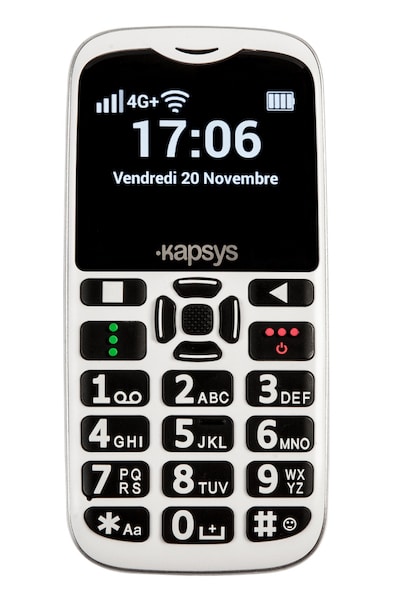 KAPSYS MiniVision 2 téléphone grosses touches et gros caractères