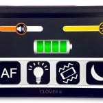 CLOVER6, menu sur l’écran tactile de la loupe électronique