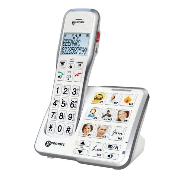 Téléphone pour séniors à grosses touches et sans fil - VISIOLE