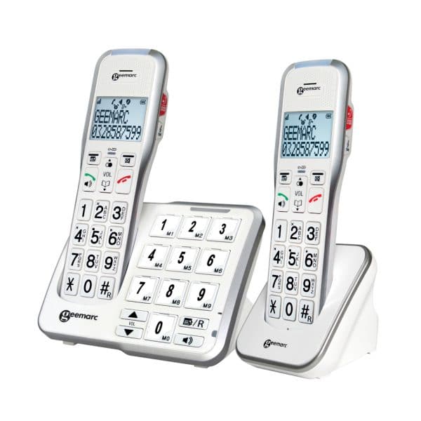 téléphone pour séniors avec conbiné DECT AMPLIDECT 595 -2 photo