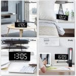 Horloge – reveil – gros chiffres – miroir – situation