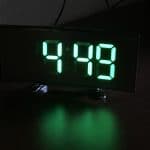 Horloge – réveil à gros chiffres vert pour séniors
