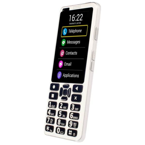 Téléphone pour senior malvoyant avec photos contacts