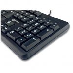 Clavier grosses touches, blanc sur noir