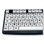 Clavier PC gros caractères Noir sur Blanc