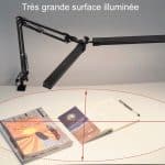 lampe double DMLA grande surface éclairage double lecture