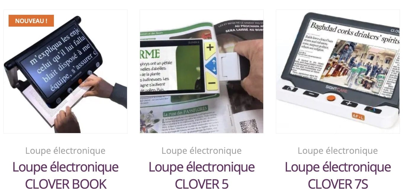 notre sélection de loupes électroniques