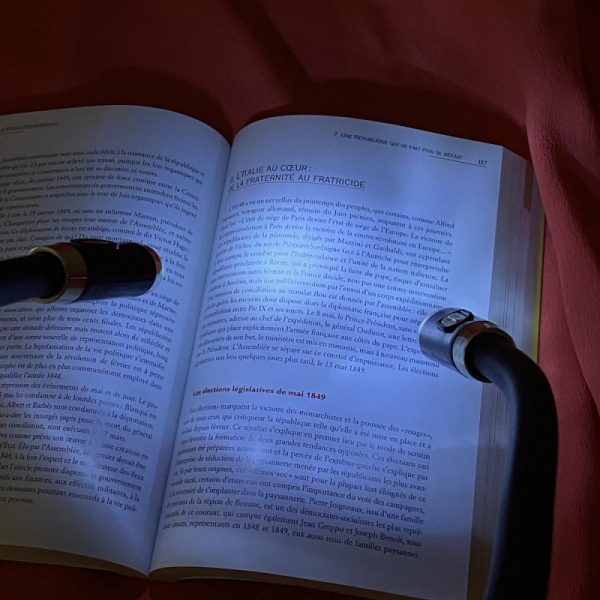 lampe de lecture tour de cou au lit