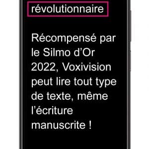 Voxivision 2024, machine à lire , mode simplifié